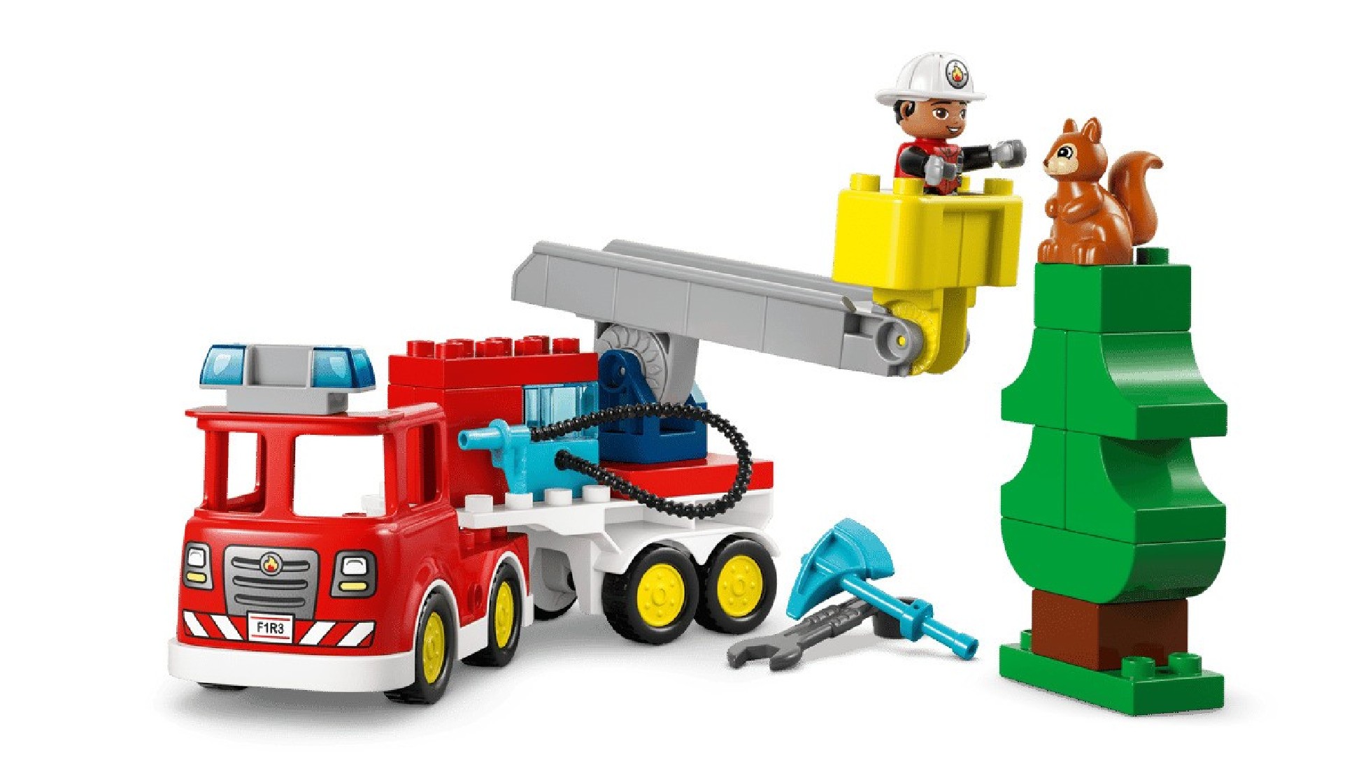 Fire Truck with Hose and Firefighter 10473 Lego Duplo
