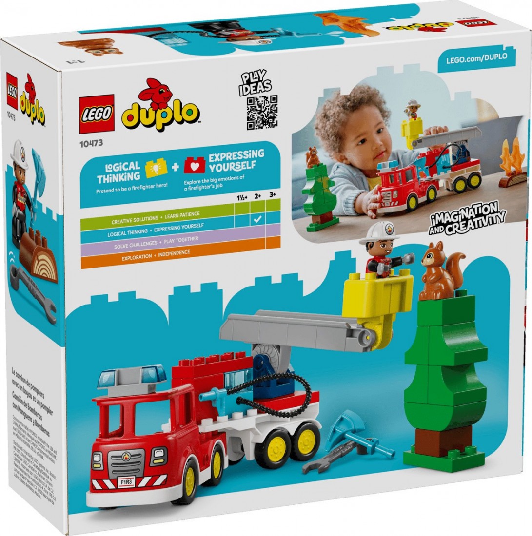 Fire Truck with Hose and Firefighter 10473 Lego Duplo