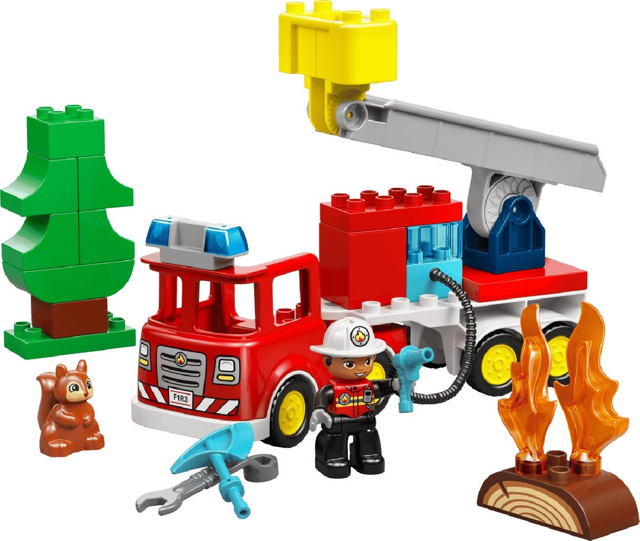 Fire Truck with Hose and Firefighter 10473 Lego Duplo