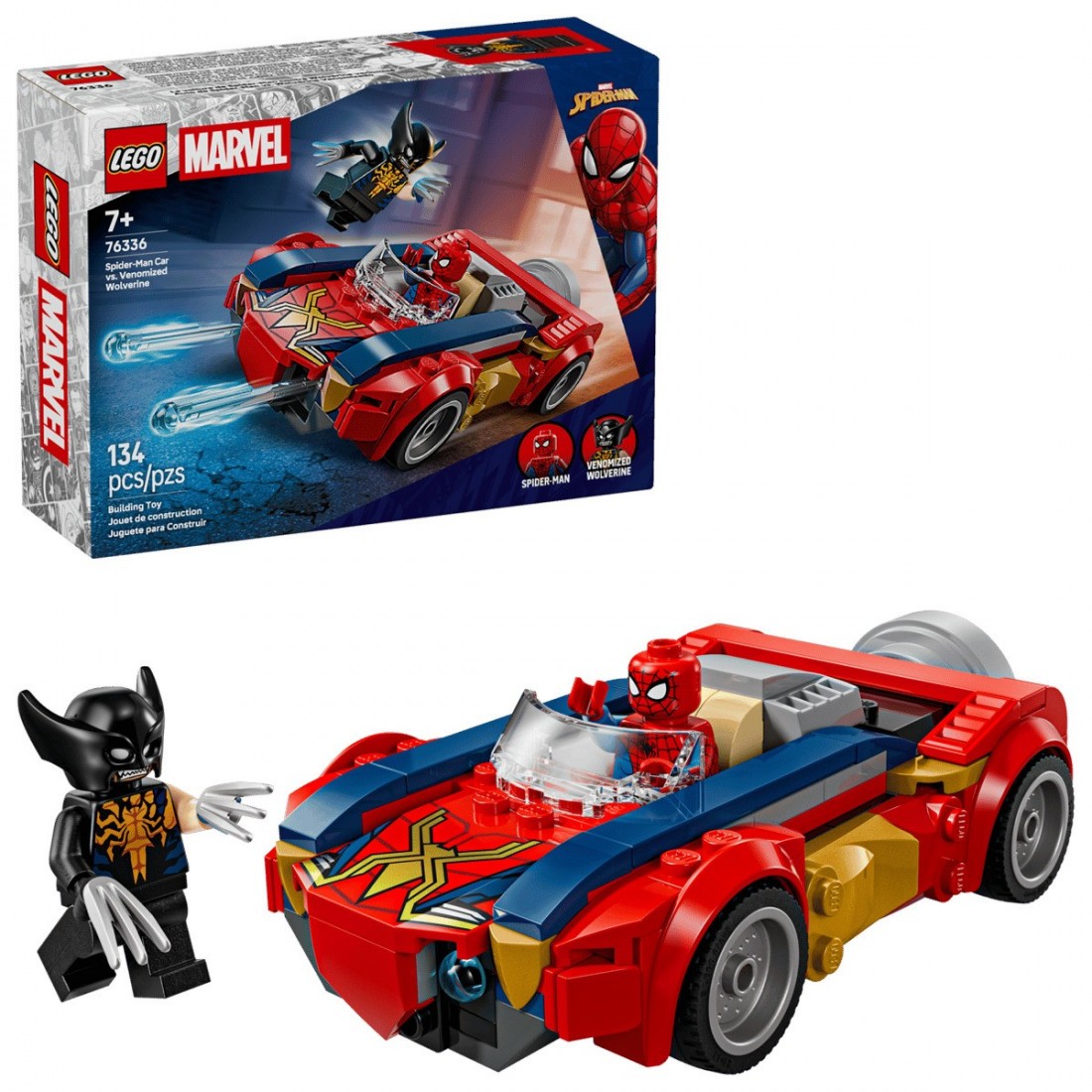Spider-Man Car vs. Venomized Wolverine 76336 Lego Marvel