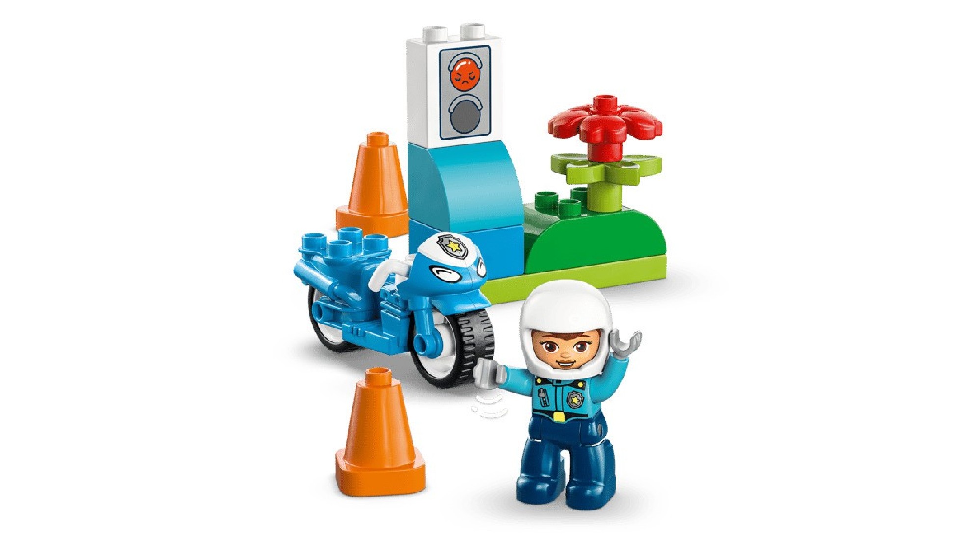 Blue Police Motorcycle 10471 Lego Duplo