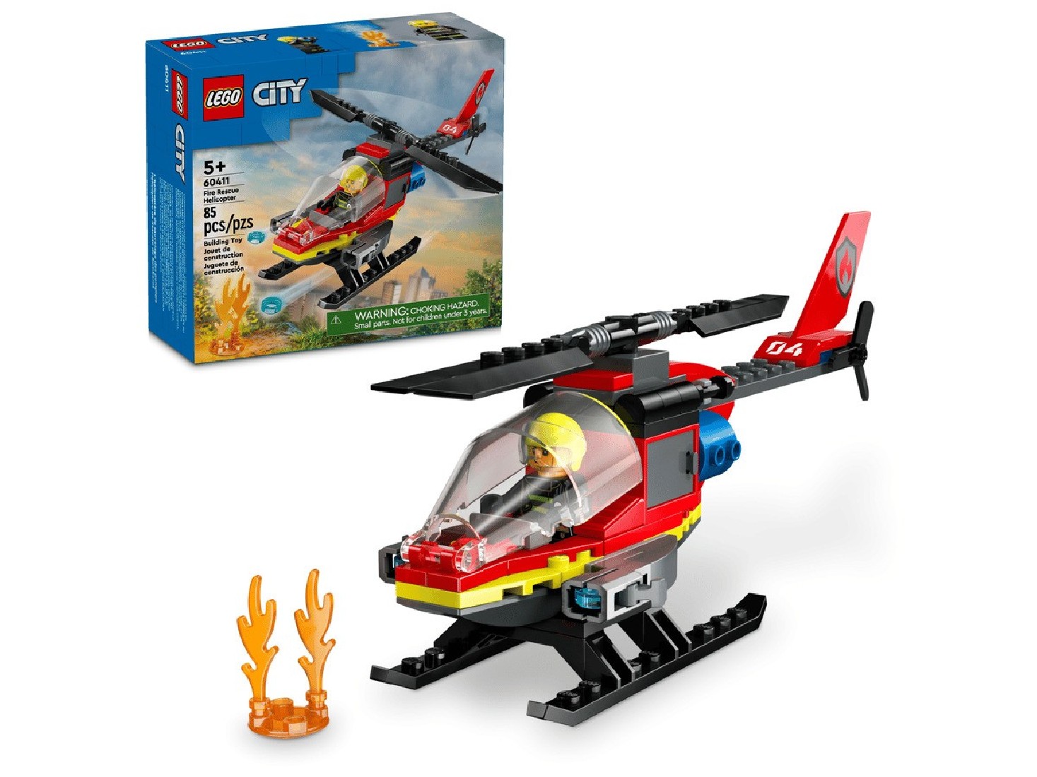 Fire Rescue Helicopter 60411 Lego City