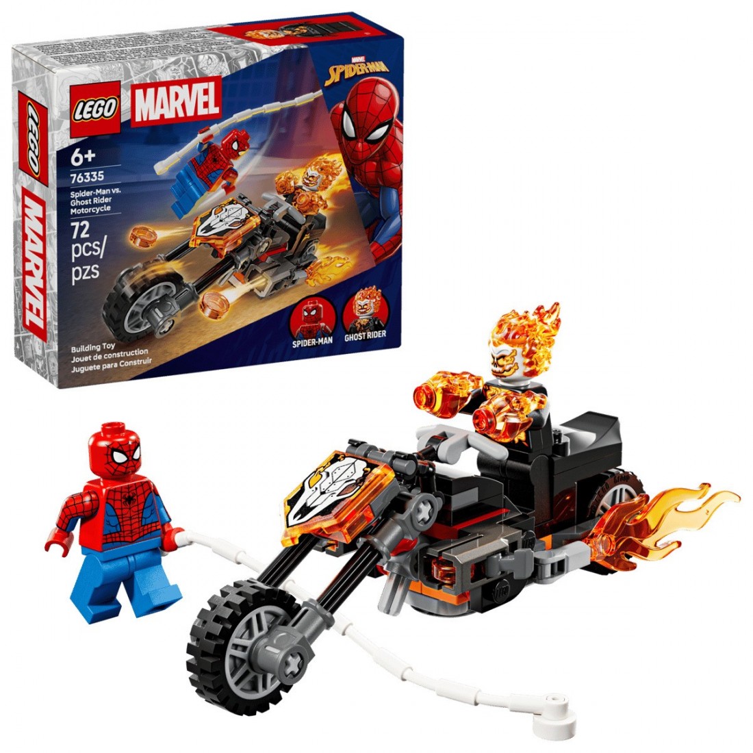 Spider-Man vs. Ghost Rider Motorcycle 76335 Lego Marvel