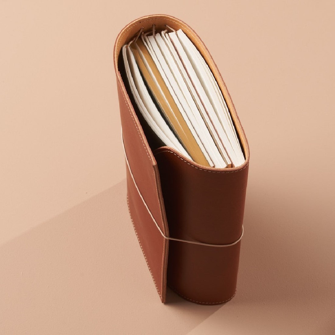 Paper Republic Le Trifold A5 cognac and natural