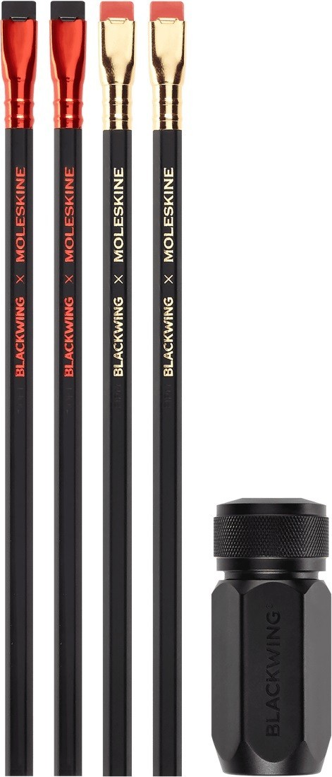 Palomino Blackwing x Moleskine Pencils and Sharpener Set