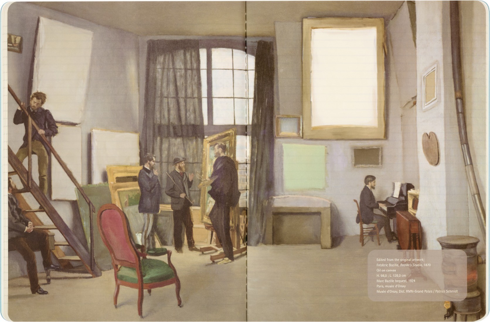 Moleskine Impressions of Impressionism Cahier Journal, XL 19X25, ruled