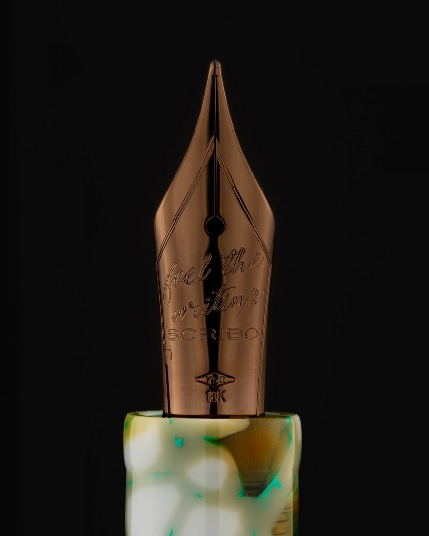 Scribo La Dotta Travertino, Limited production of 119 pieces per colour, Fountain pen