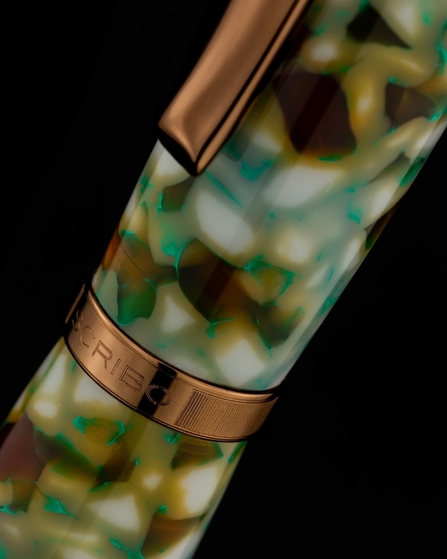 Scribo La Dotta Travertino, Limited production of 119 pieces per colour, Fountain pen