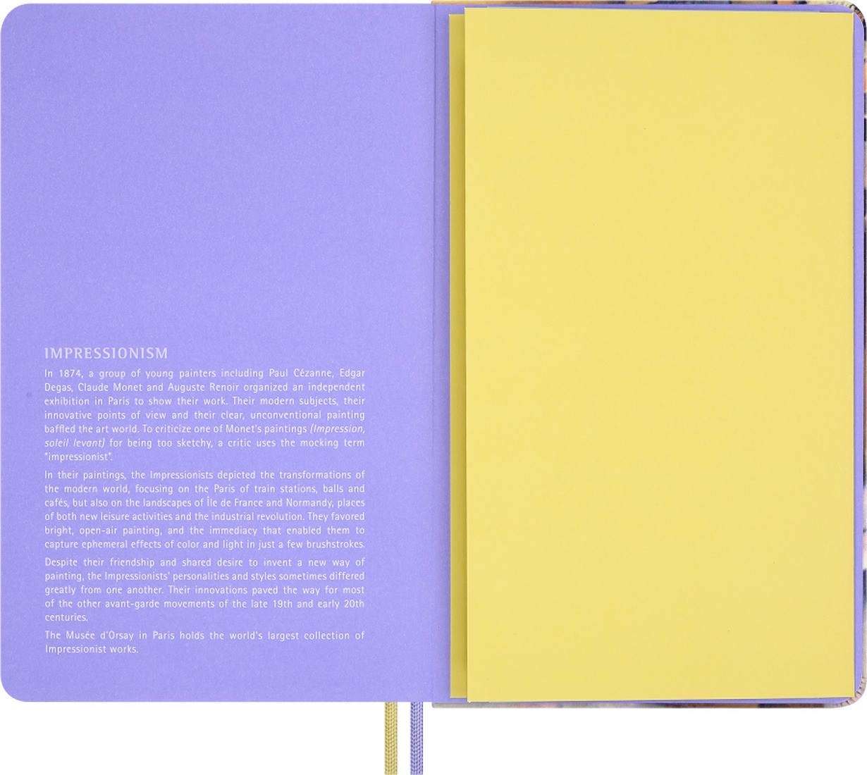 Moleskine Impressions of Impressionism Undated Planner, Large, 12-Month Weekly Planner, Fabric Hardcover