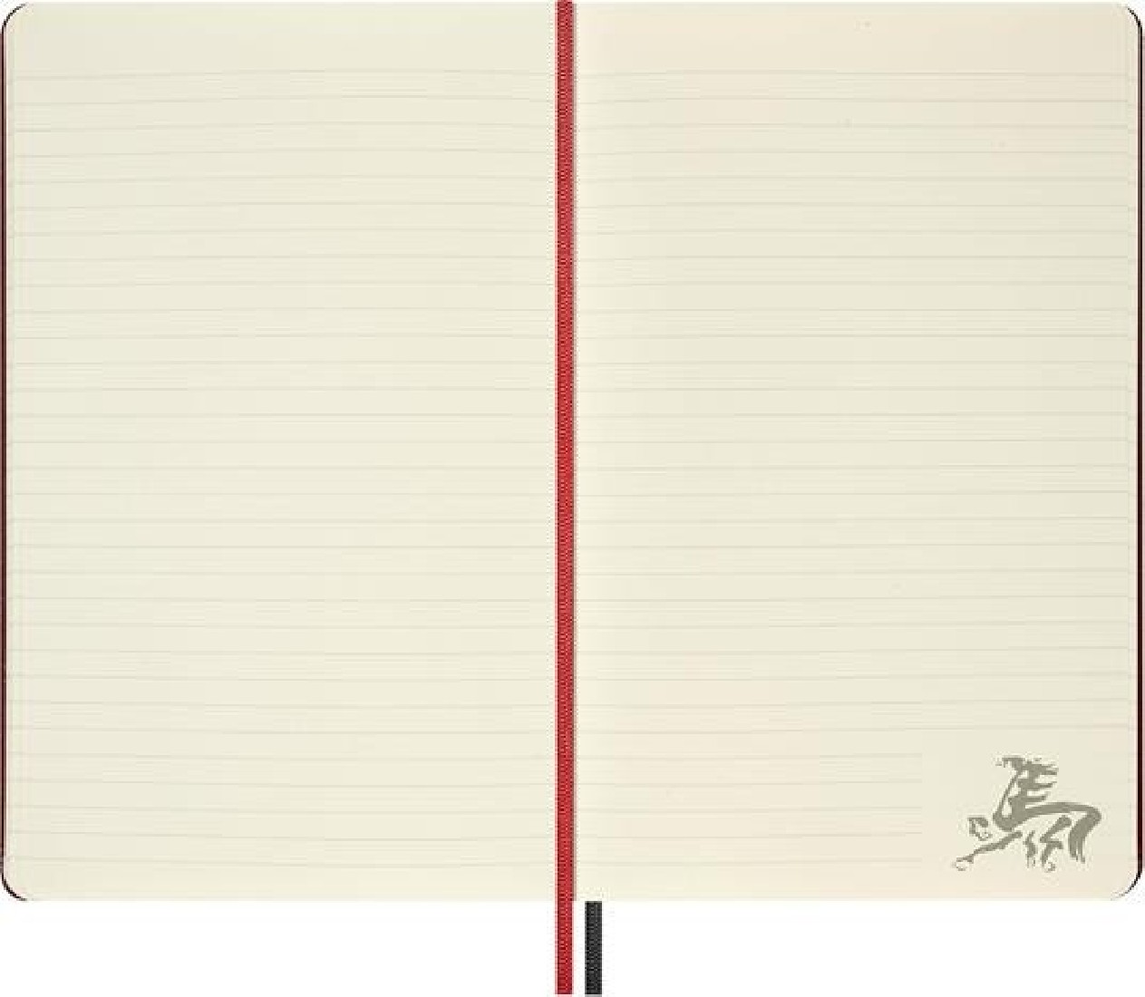 Moleskine Notebook Large 13x21 Ruled, Red, Year of the Horse Hard Cover
