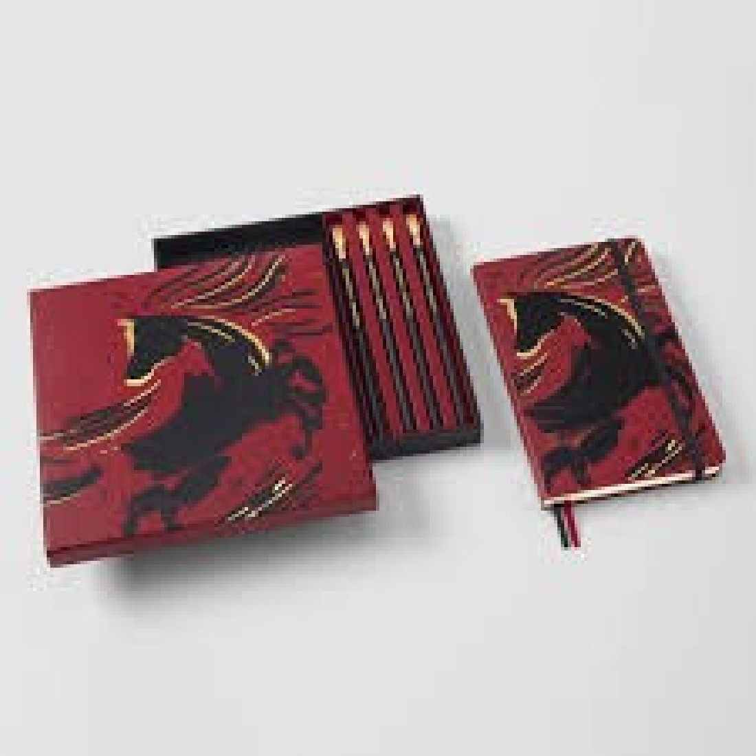 Moleskine Notebook Large 13x21 Ruled, Red, Year of the Horse Hard Cover