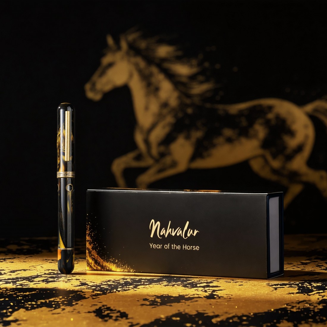 Nahvalur Pen of the Year 2026 Horse fountain pen with free bottled ink Limited Edition