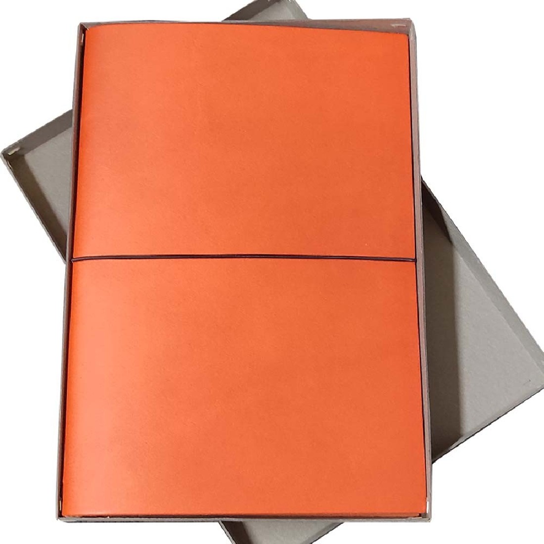 Paper Republic grand voyageur A4 burnt orange leather journal.