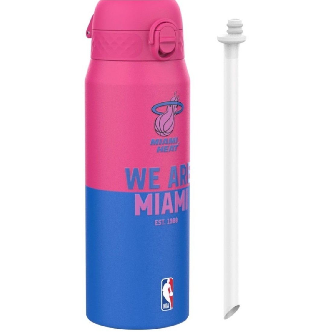 Παγούρι Μεταλλικό θερμός με καλαμάκι 750ml NBA Miami Heat Ion8
