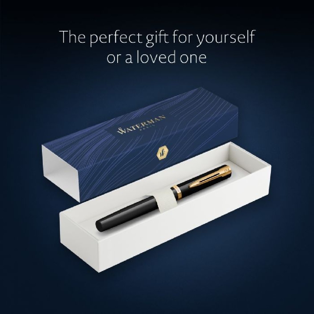 Waterman Impression black gt fountain pen