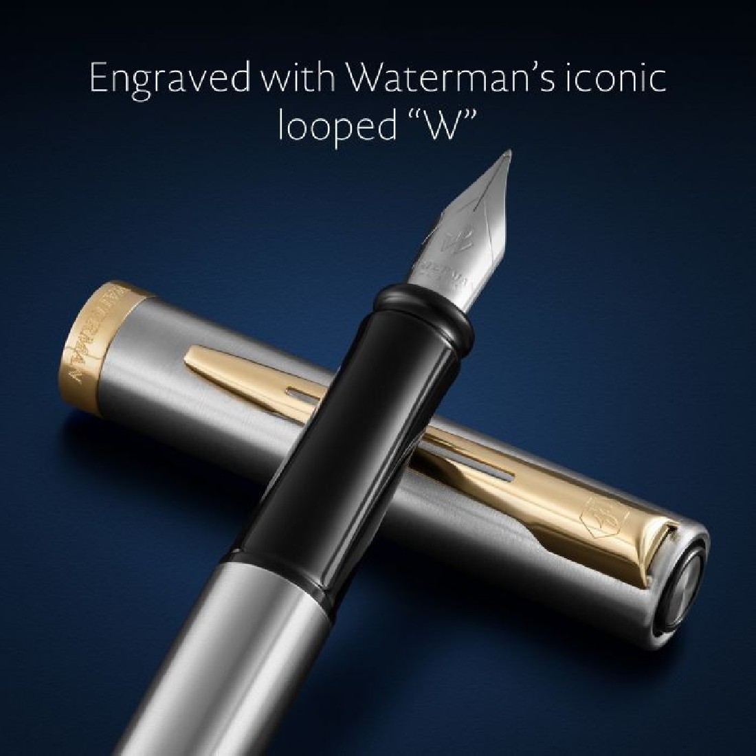 Waterman Impression stainless steel gt fountain pen