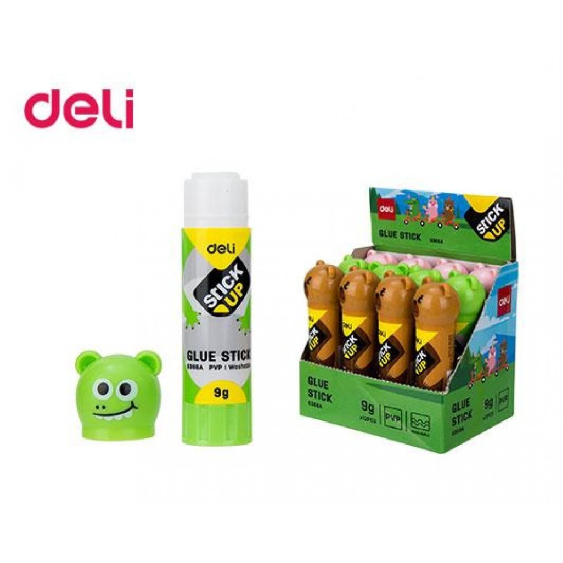 Κόλλα Stick 9gr Ζωάκια Ε6366Α Deli