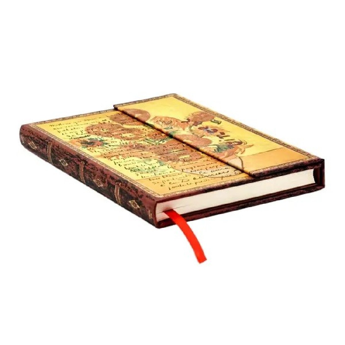 Paperblanks Notebook Van Gogh Sunflowers Midi Wrap Lined
