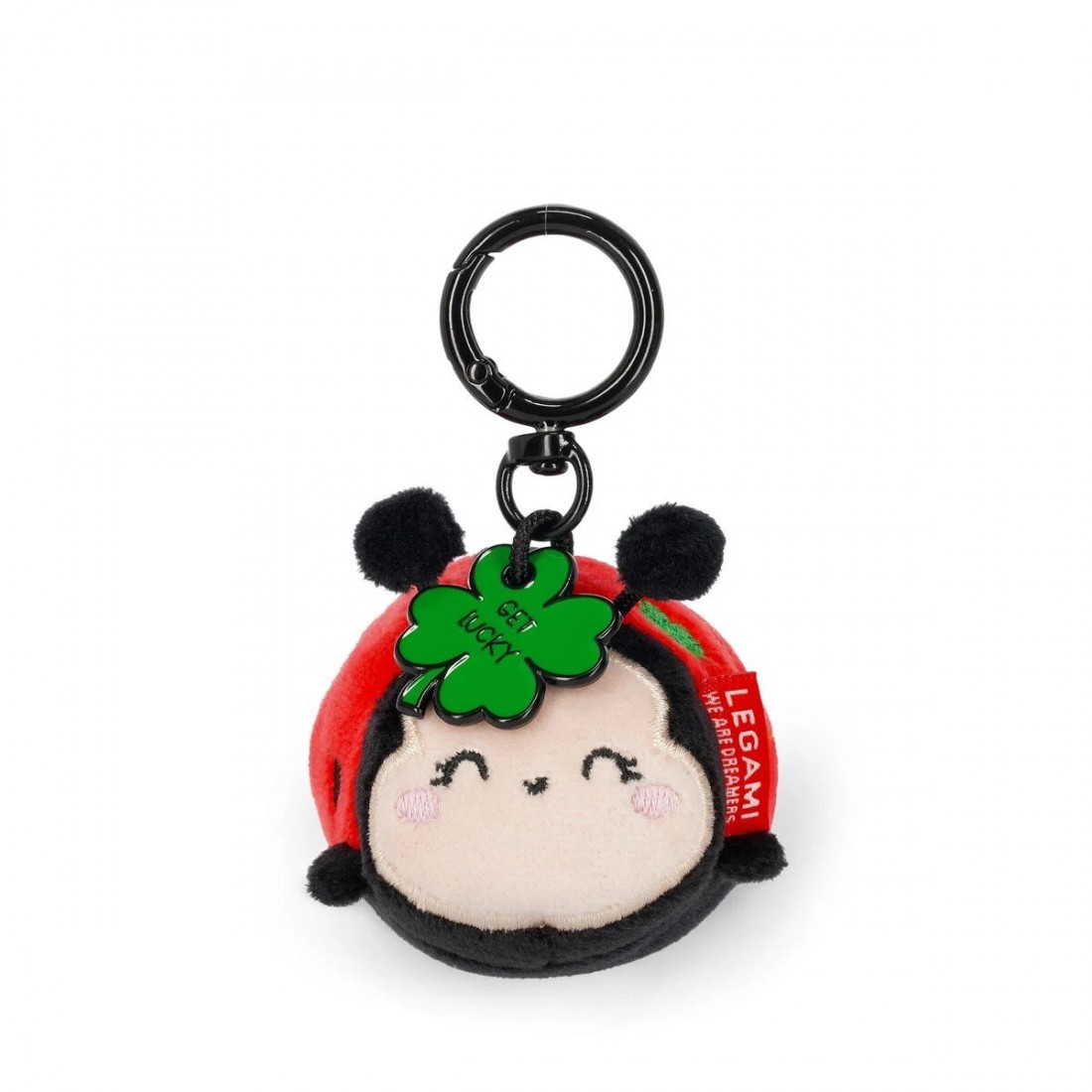 Ladybug Plush Key Ring - Tiny Super Soft! Legami