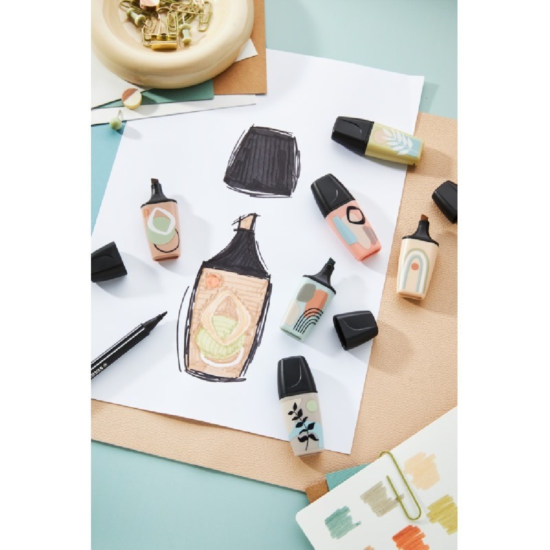 Μαρκαδόρος Υπογράμμισης Nature Sienna 07/175-11 Stabilo Boss Mini