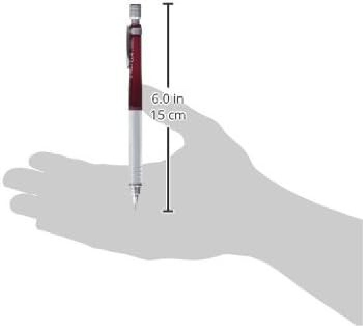 Pilot Mechanical Pencil S10, Transparent Red Body, 0.4 mm HPS – 1SR – TR4