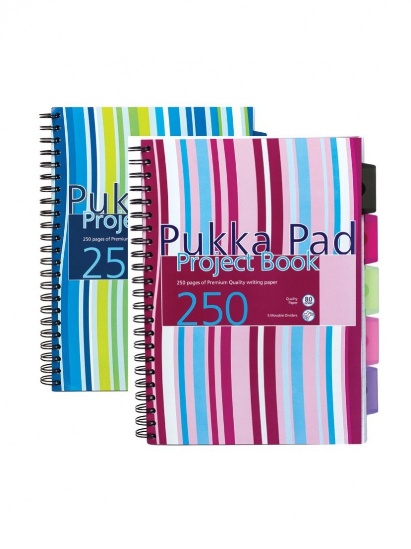 Σπιράλ A4 Project Book 5 θεμάτων 80gsm Pukka Pad