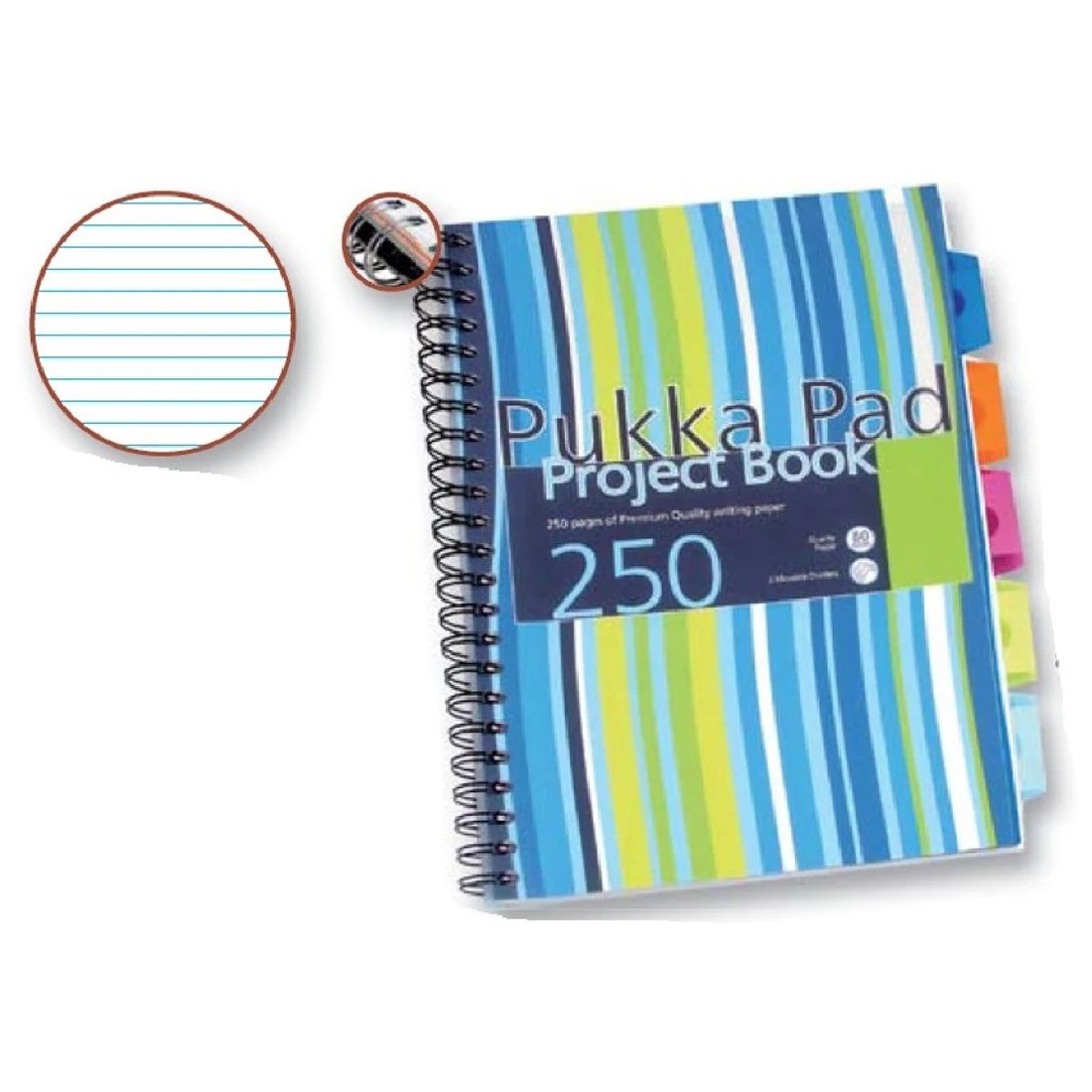 Σπιράλ A4 Project Book 5 θεμάτων 80gsm Pukka Pad