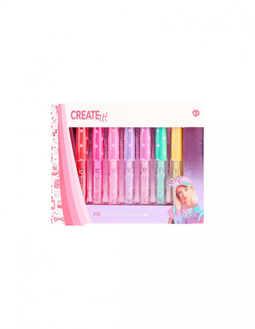 Αρωματικό Lip Gloss με Γκλίτερ 7 Τμχ. 84144V3 CREATE it!