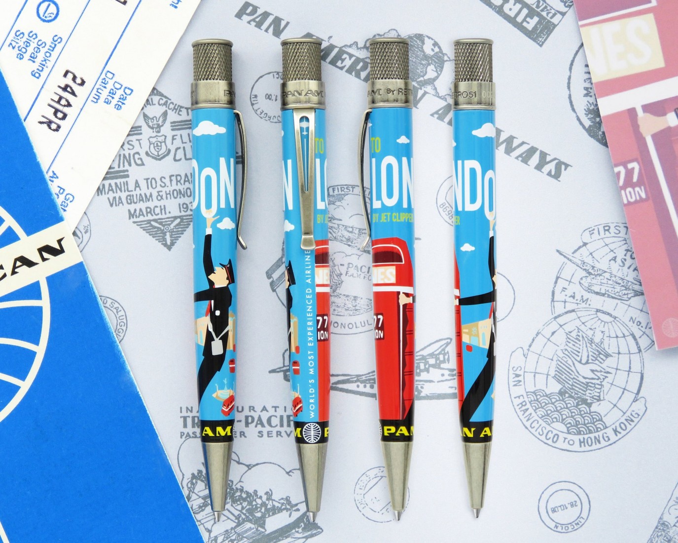 Retro 51 Tornado Rollerball Pen - Pan Am - London Poster Rollerball