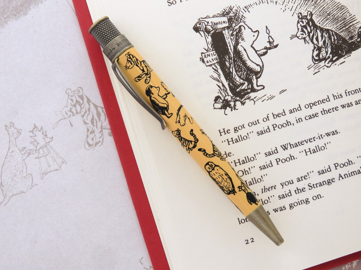 Retro 51 A.A. Milne The House at Pooh Corner Decorations by E.H. Shepard - Tornado Rollerball HOPCR-2510