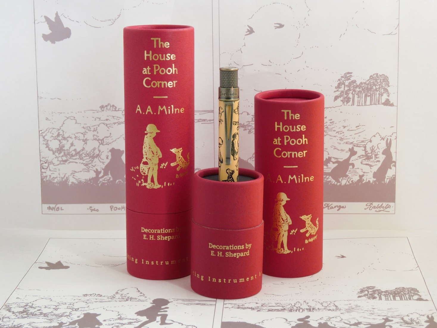Retro 51 A.A. Milne The House at Pooh Corner Decorations by E.H. Shepard - Tornado Rollerball HOPCR-2510