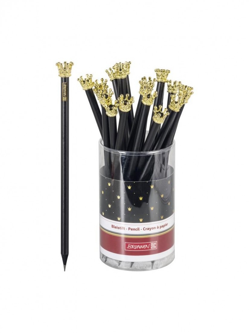 Μολύβι Μαύρο με Χρυσή Κορώνα HB 10-2732908 Brunnen