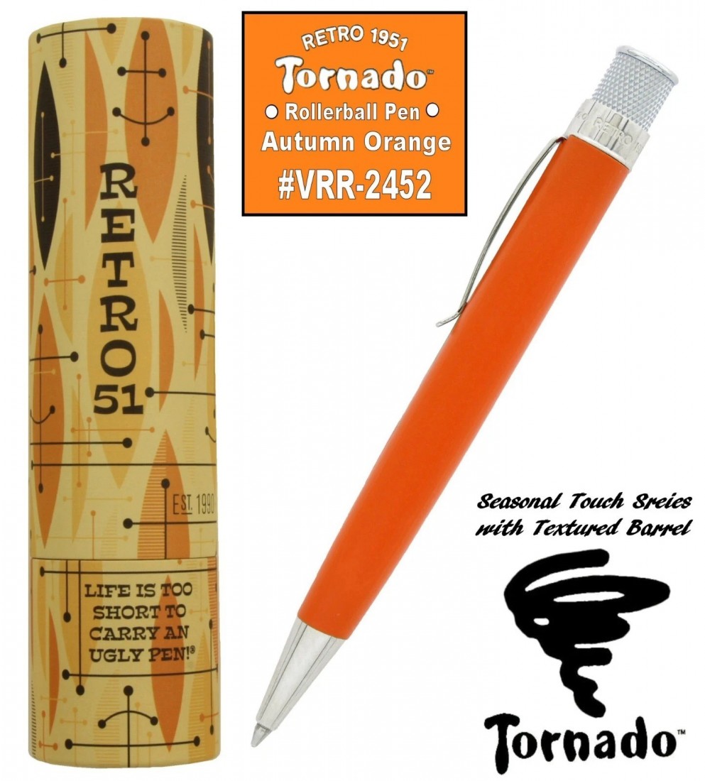 Retro 51 Tornado Rollerball Seasonal Touch - Autumn Orange VRR-2452
