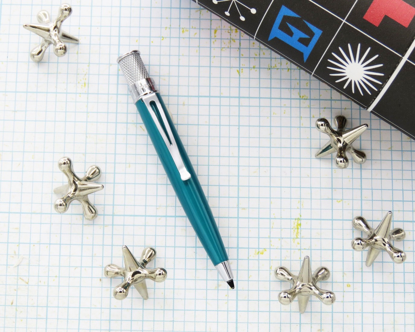 Retro 51 Tornado Elite - Turquoise Ballpoint EBP-2435
