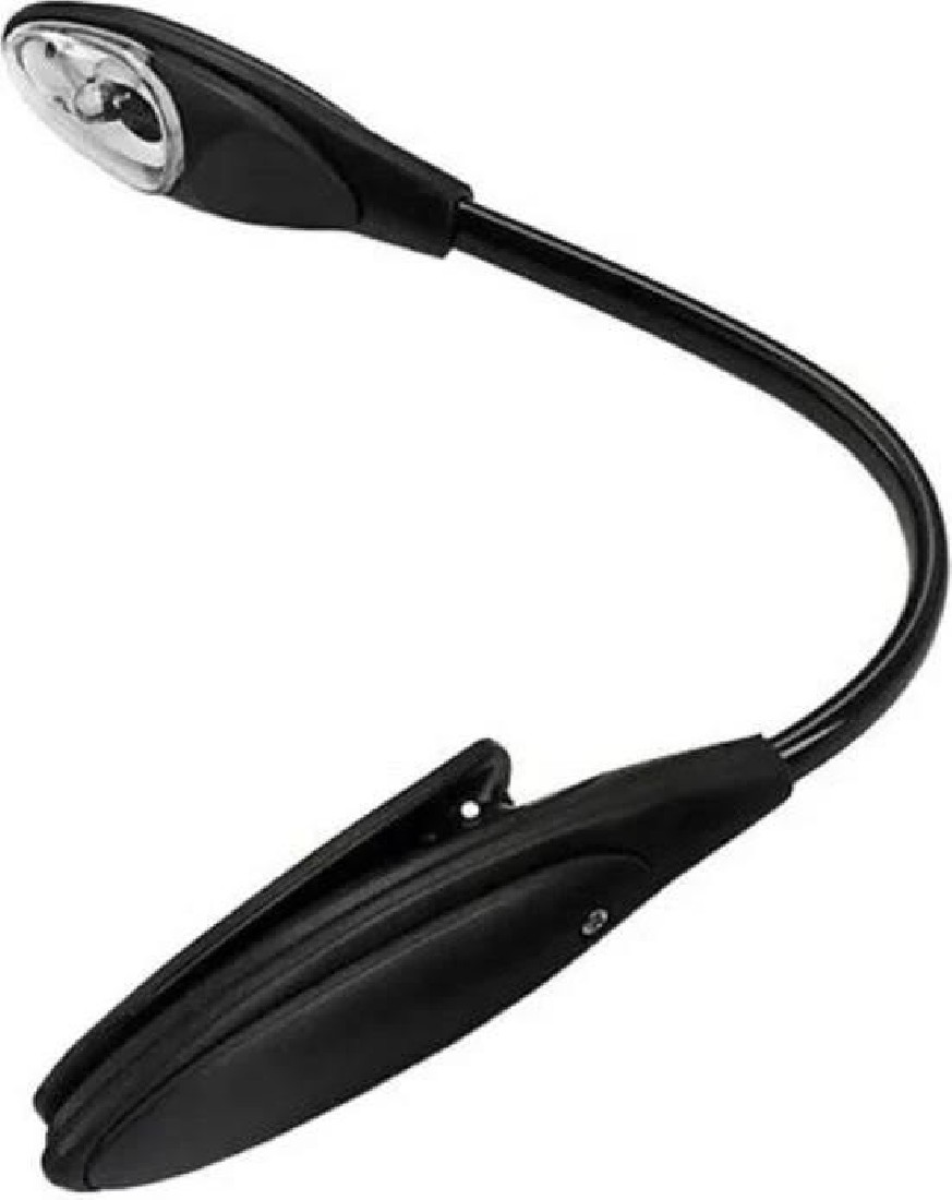 Φωτάκι Βιβλίου LED με Κλιπ Μαύρο Eπαναφορτιζόμενο XL2807 i-total