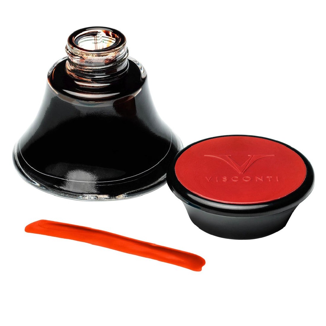 Visconti Glass Inkwell Red 50ml