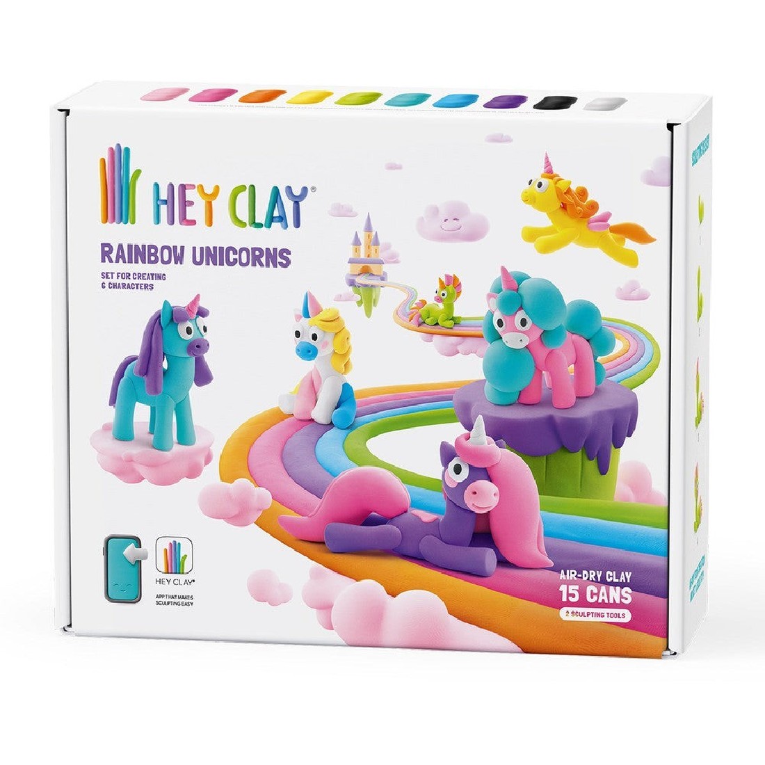 Κατασκευή με πηλό Rainbow Unicorns 15028 Hey Clay