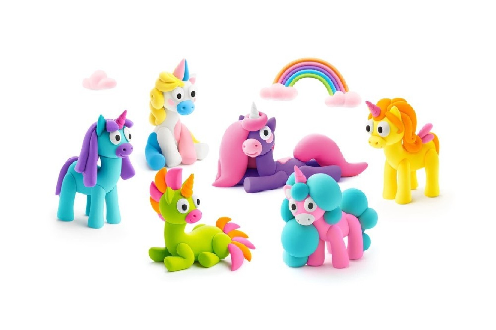 Κατασκευή με πηλό Rainbow Unicorns 15028 Hey Clay