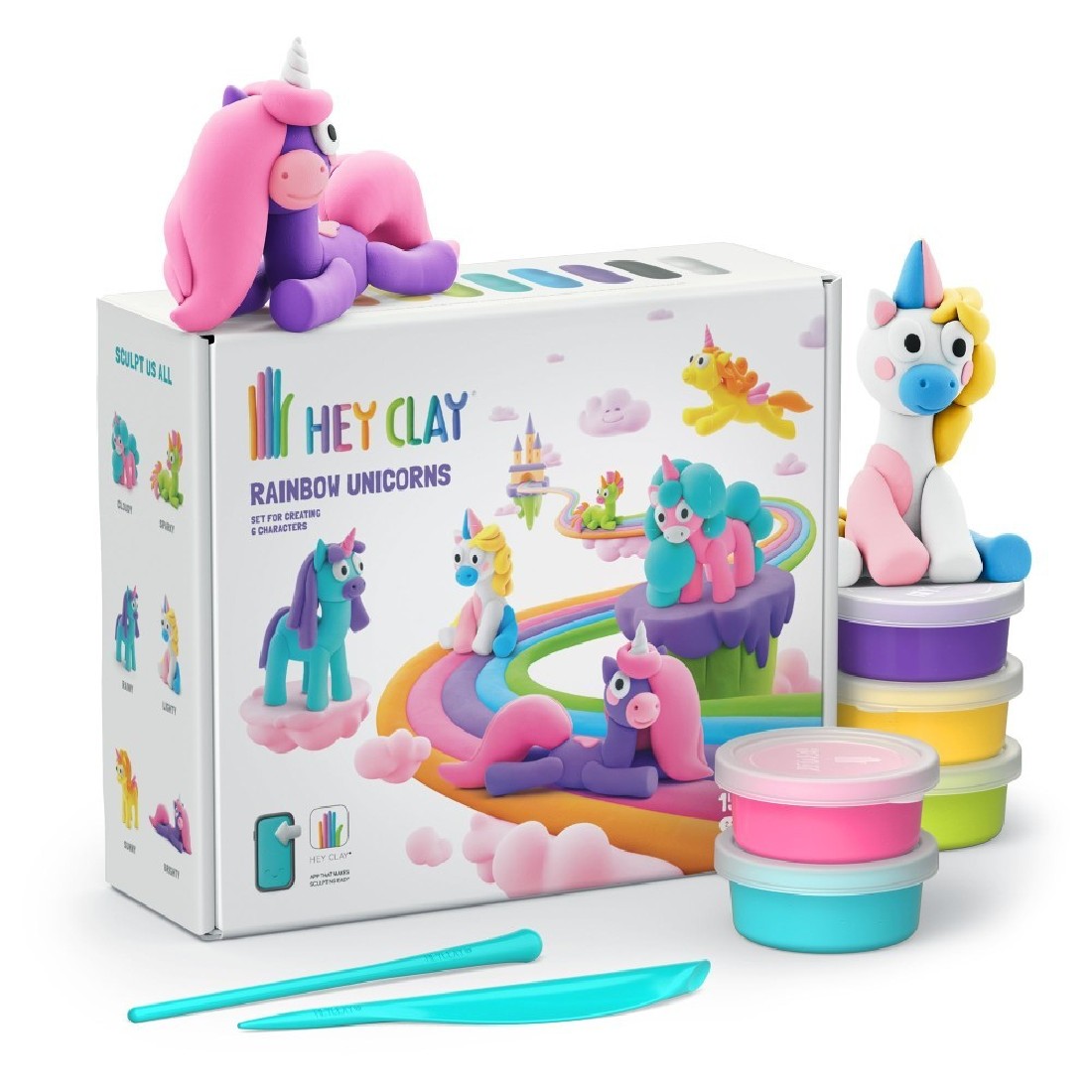 Κατασκευή με πηλό Rainbow Unicorns 15028 Hey Clay