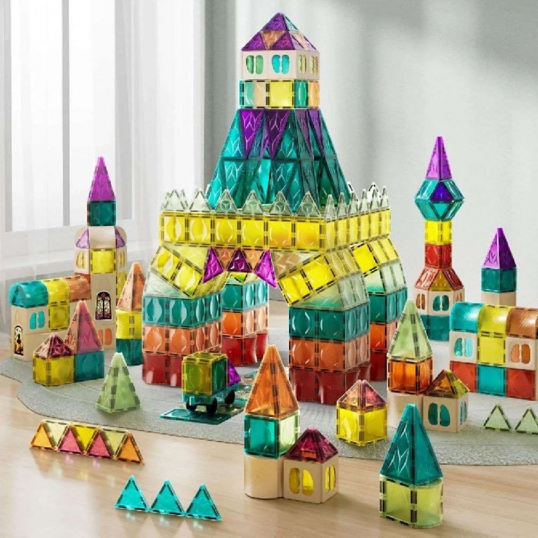 MagArt Σετ Κατασκευής με Μαγνητικά Πλακίδια 108τεμ. 129227 TopBright