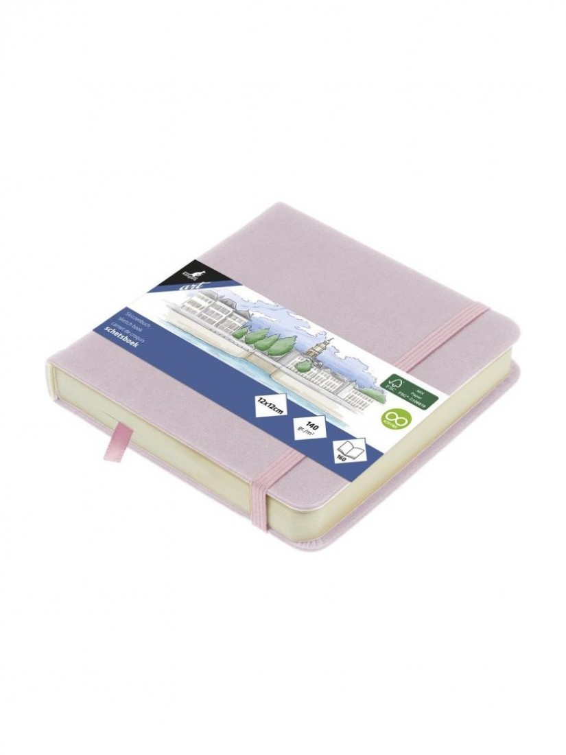 Sketchbook 12x12cm PU Hardcover -Violet (K-861203)Kangaro