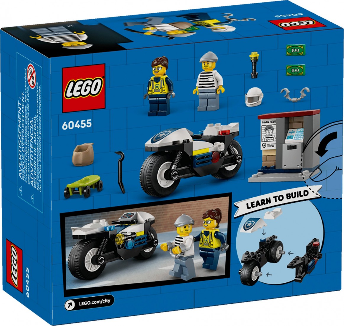Police Motorcycle Chase 60455 Lego City