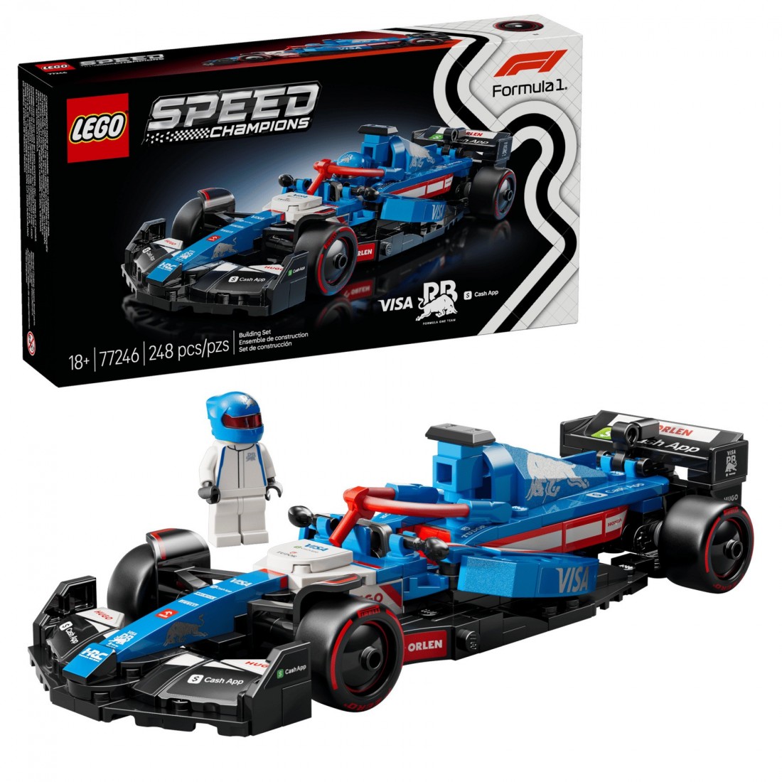 Visa Cash App RB VCARB 01 F1® Race Car 77246 Lego Speed Champions