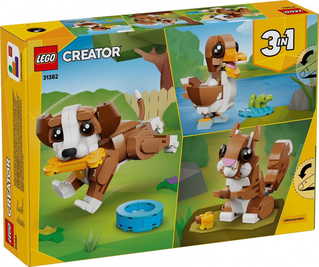 Cute Animals: Playful Puppy Dog 31382 Lego Creator