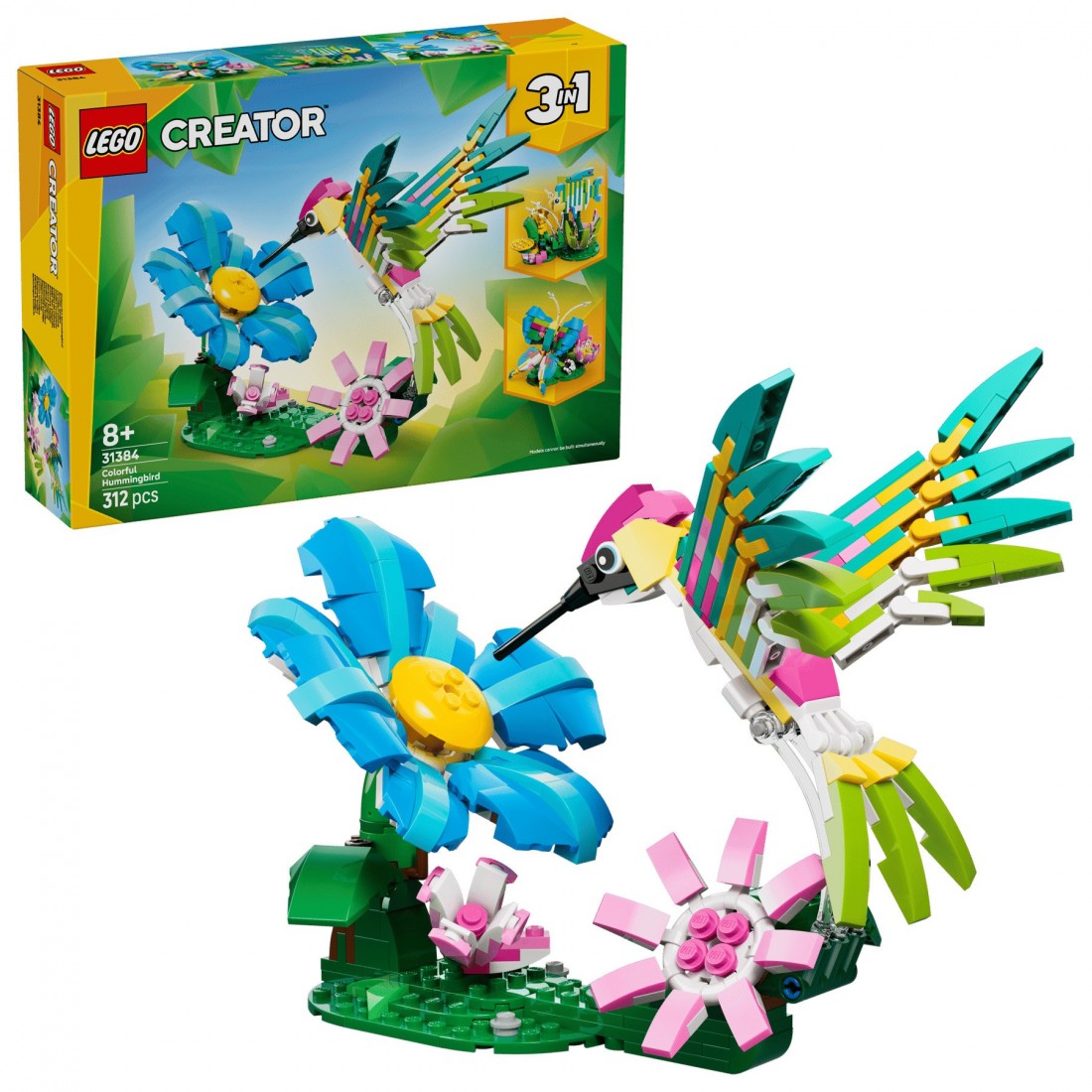 Wild Animals: Colorful Hummingbird 31384 Lego Creator 3-in-1