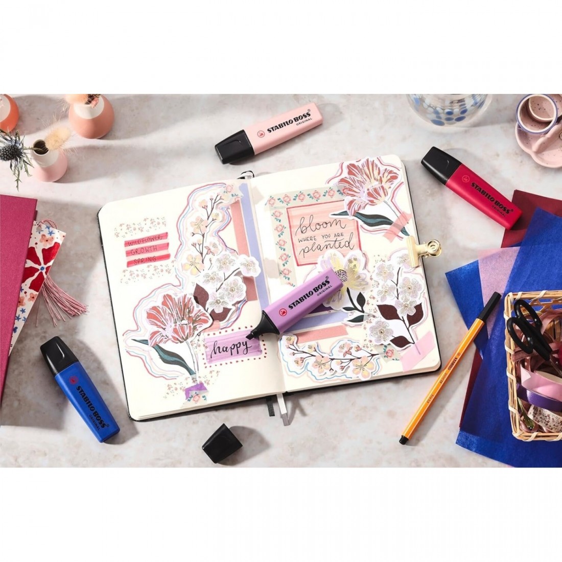 Μαρκαδόρος Υπογράμμισης Wildflower Ultramarine 70/132 Stabilo Boss.