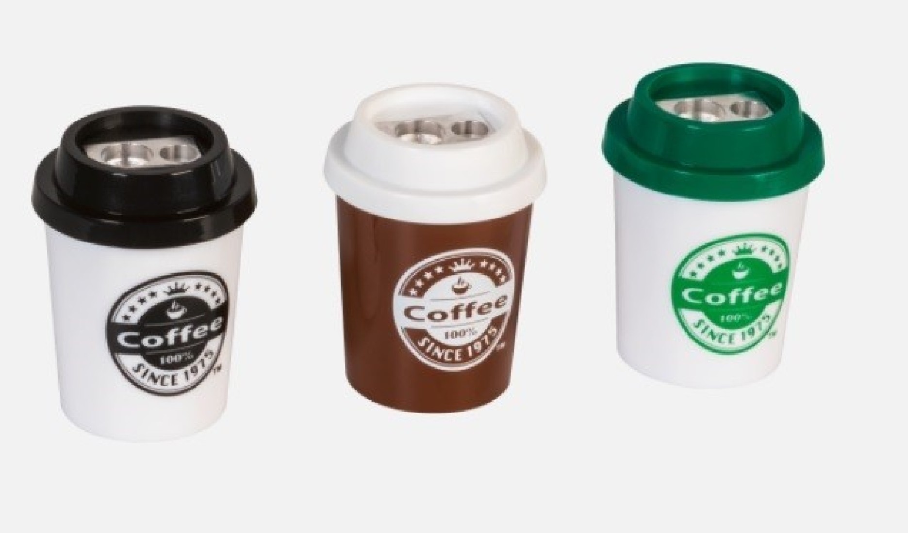 Ξύστρα Διπλή Μεταλλική Βαρελάκι Coffee to Go  2983901 Brunnen