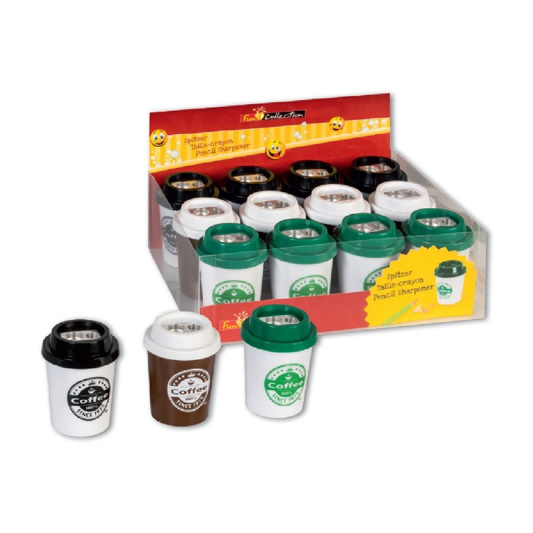 Ξύστρα Διπλή Μεταλλική Βαρελάκι Coffee to Go  2983901 Brunnen