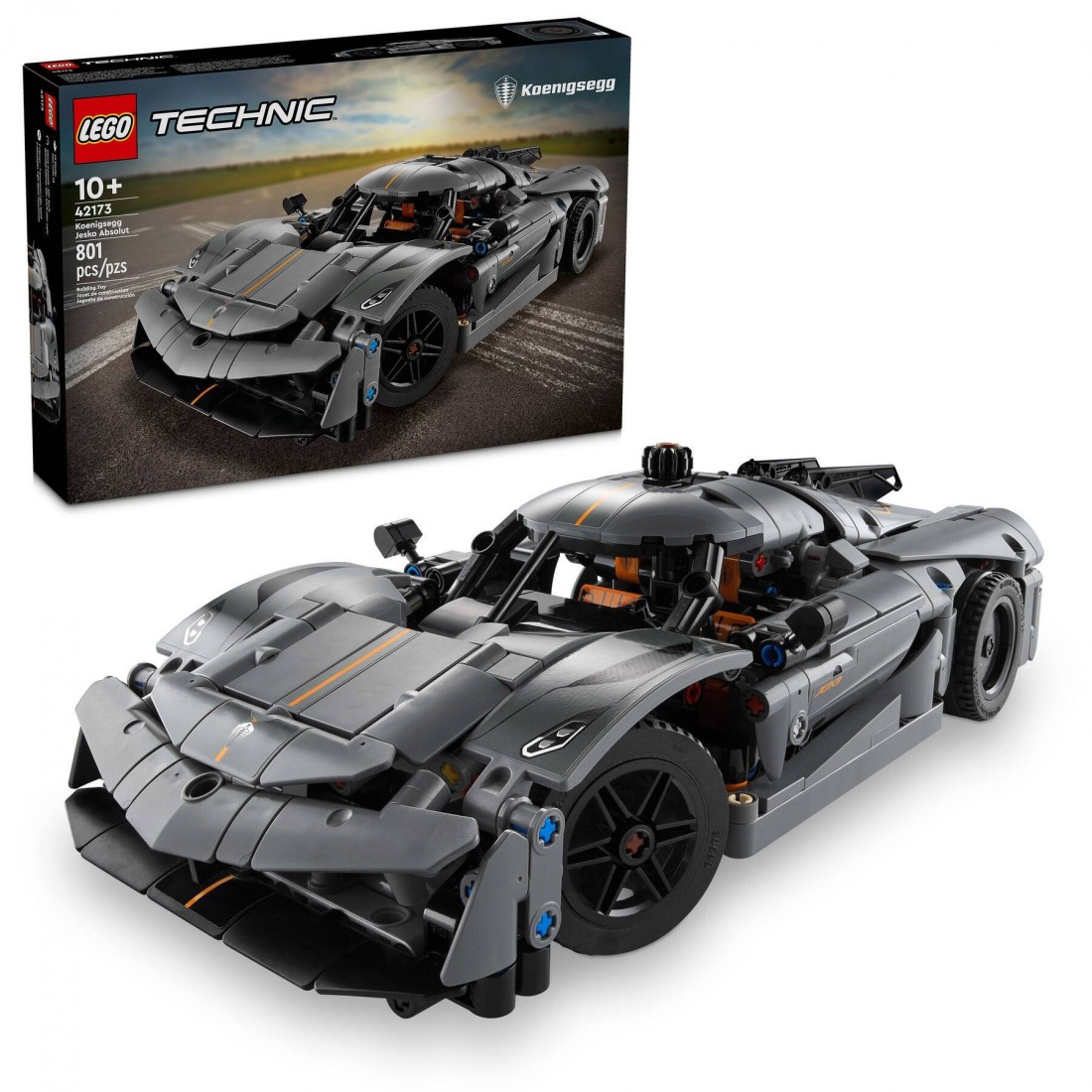 Koenigsegg Jesko Absolut Grey Hypercar 42173 Lego Technic