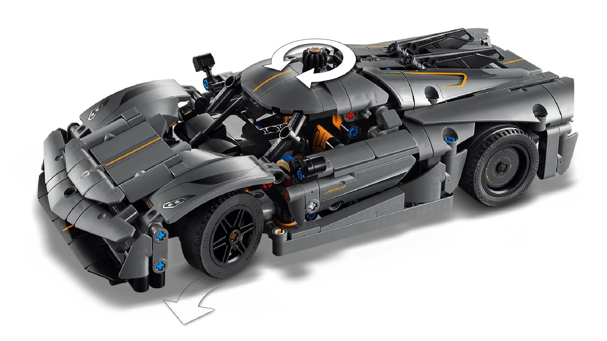 Koenigsegg Jesko Absolut Grey Hypercar 42173 Lego Technic
